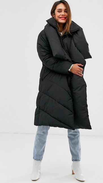 maxi puffer nera